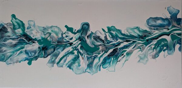 Sea themed Acrylic Pour