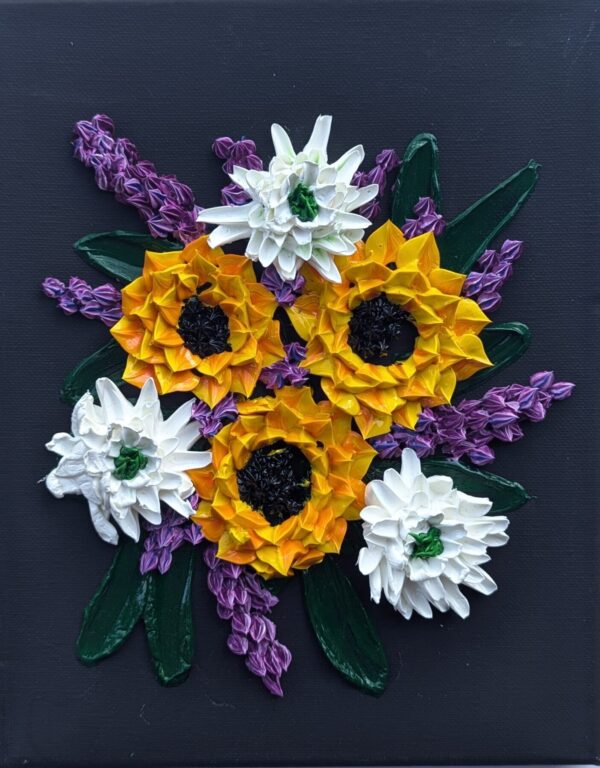 Sunflowers and daisies