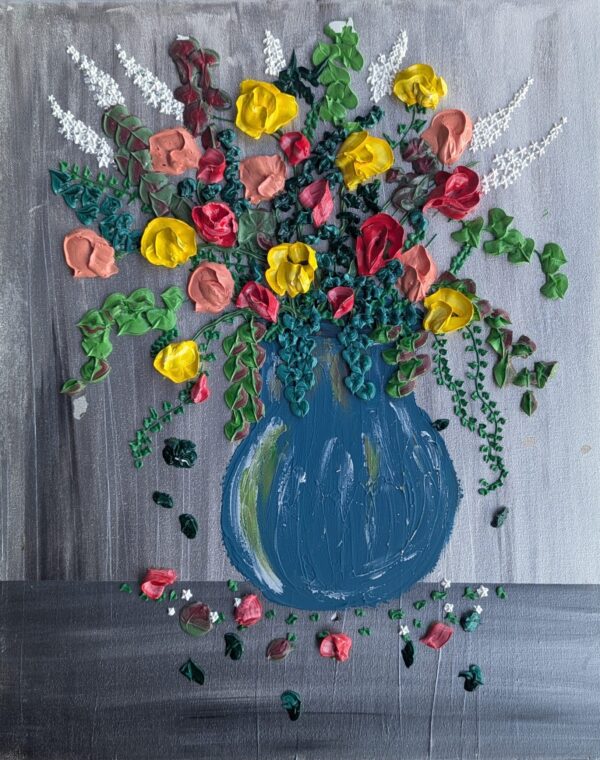 vase of wildflowers